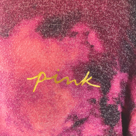 PINK VICTORIA’s SECRET Splotched Magenta Fun Sweater - Picture 8 of 10